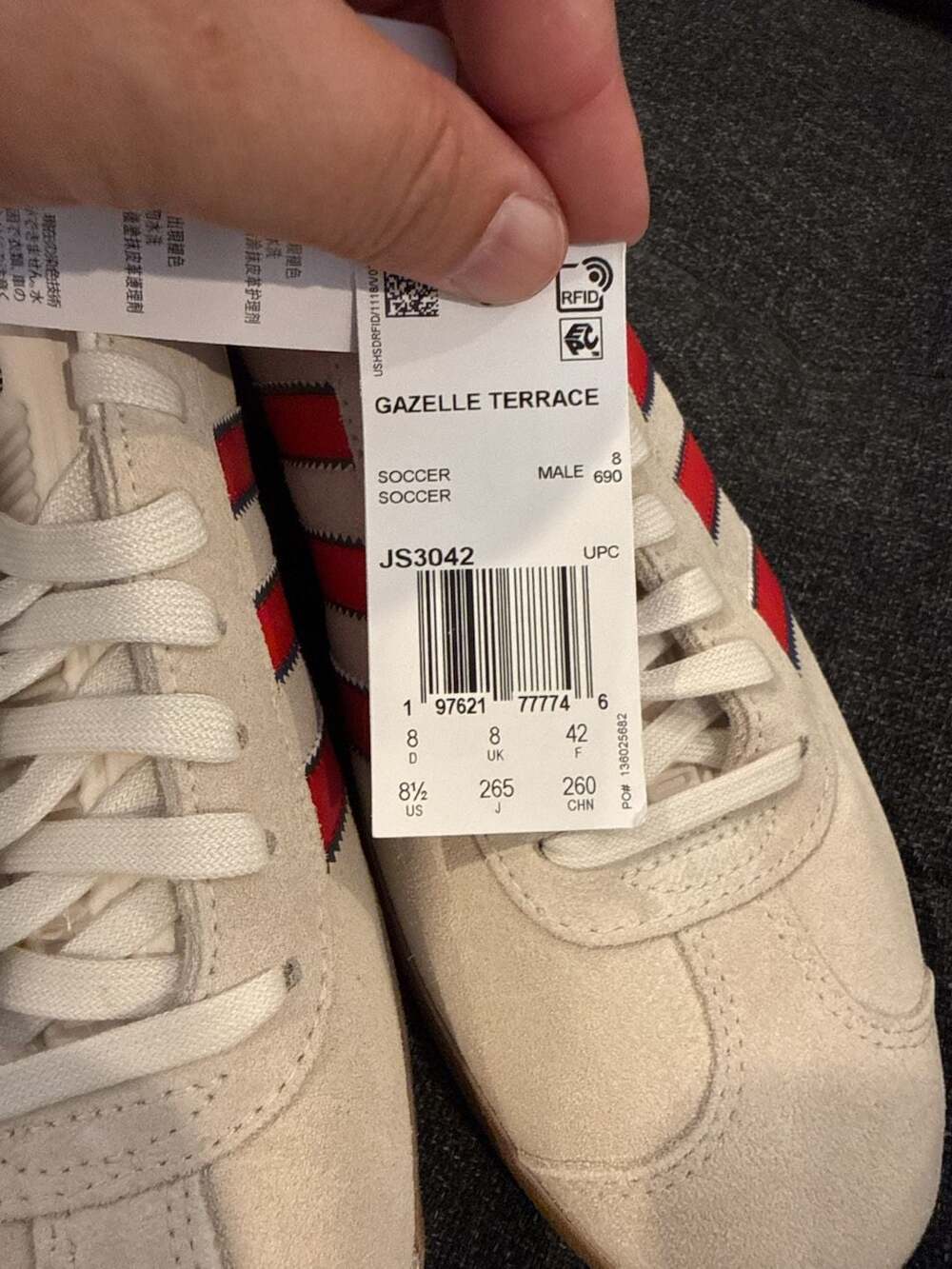 Adidas Originals Arsenal FC Gazelle Terrace Icons Sneakers - Picture 7 of 9